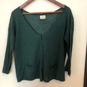 Urban Outfitters Green Cardi